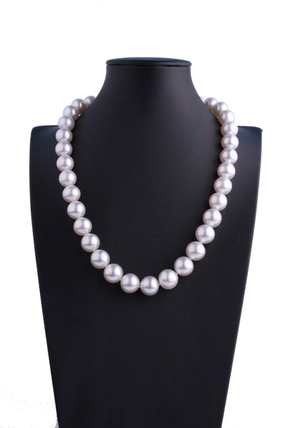 10.3-13.4mm White South Sea Pearl Necklace - Luna Piena 悅緣珍珠專門店